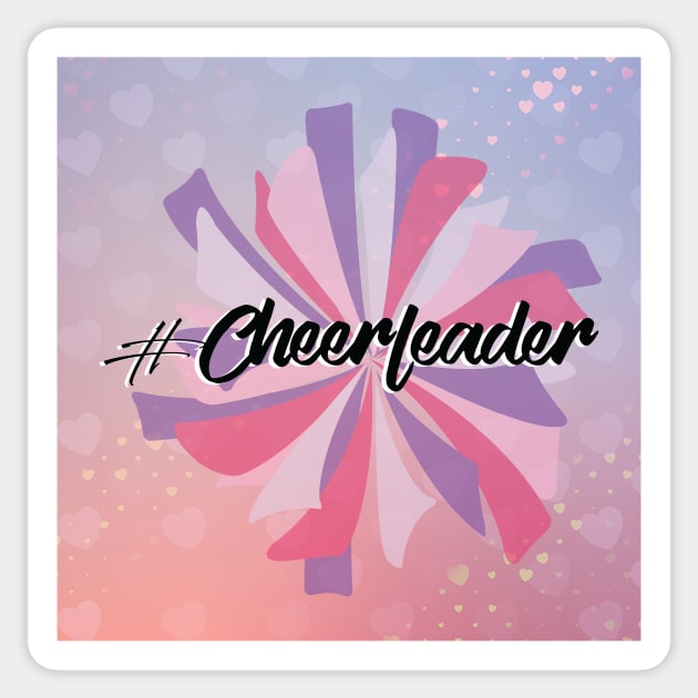 hashtag Cheer and Hearts Sticker by laurie3